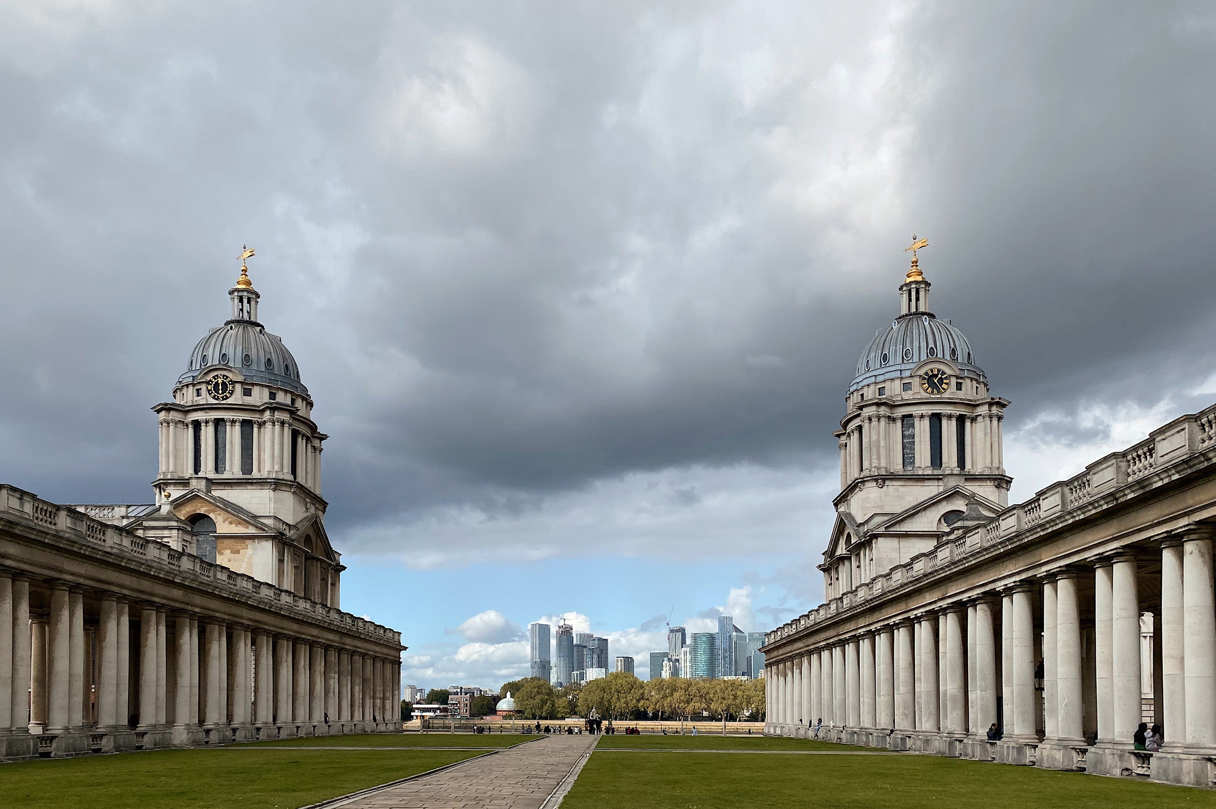 Greenwich on a cloudy day