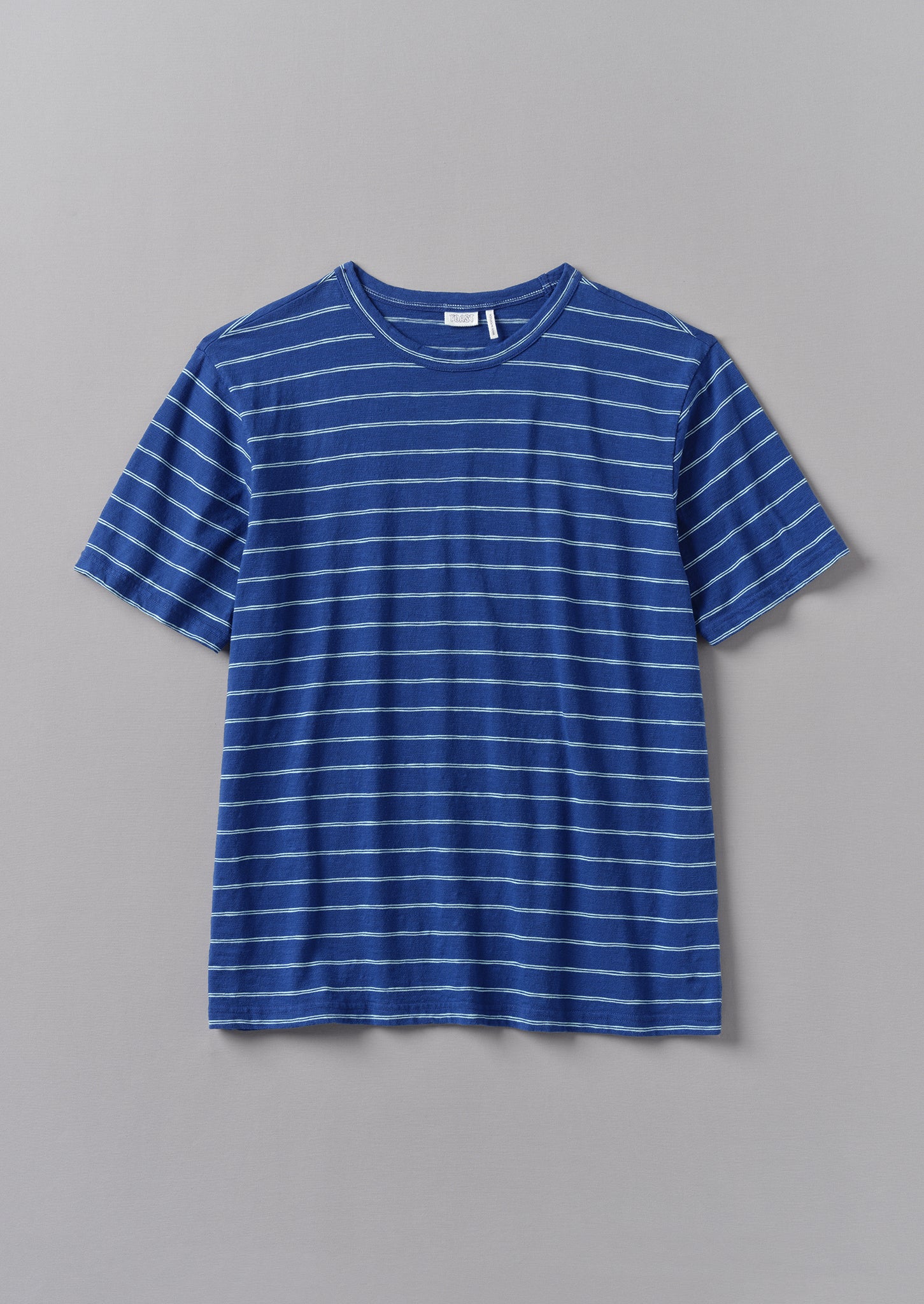 Theo Cotton Stripe Short Sleeve Tee | Thistle/Summer House Green