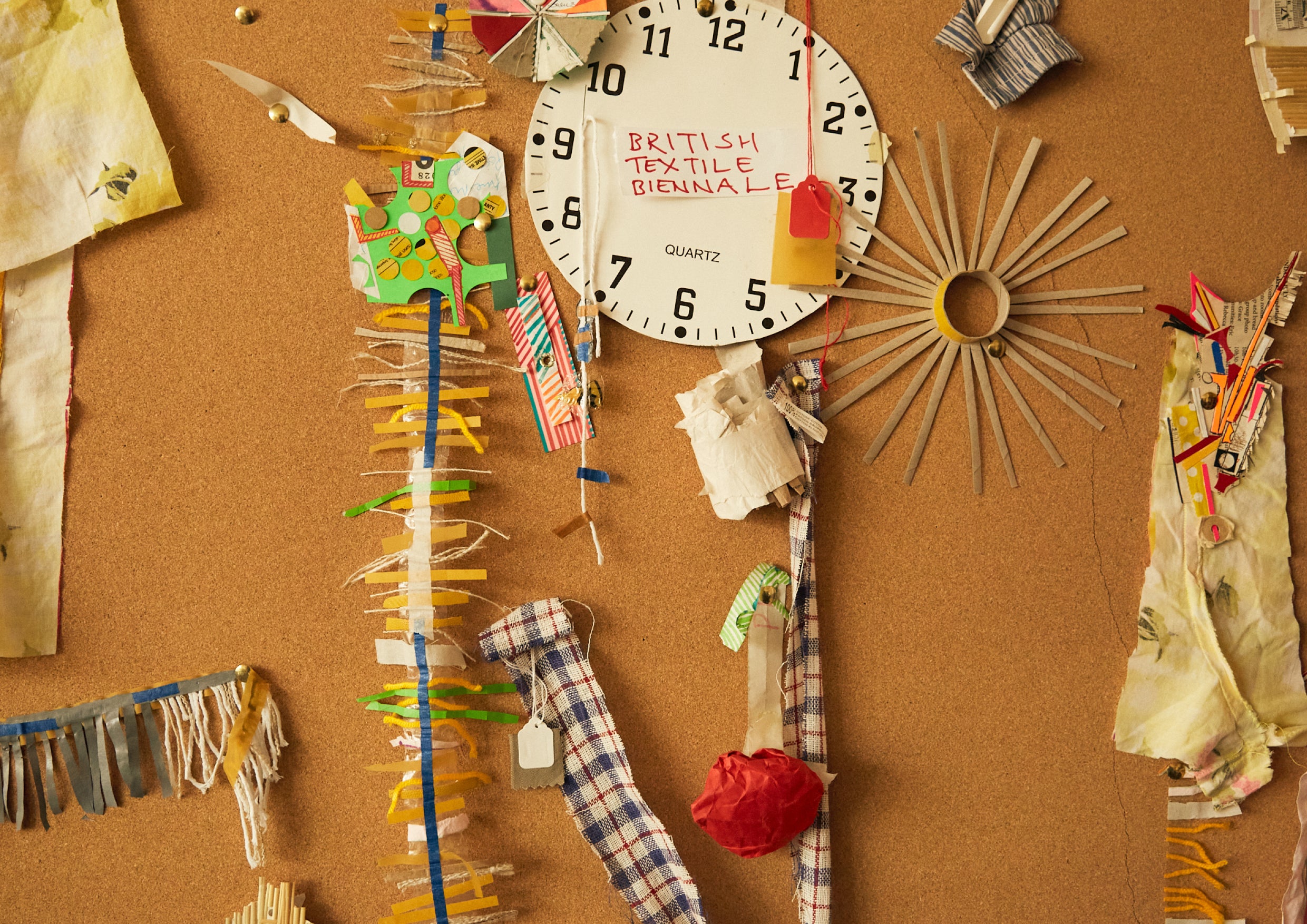 Pin board with ephemera