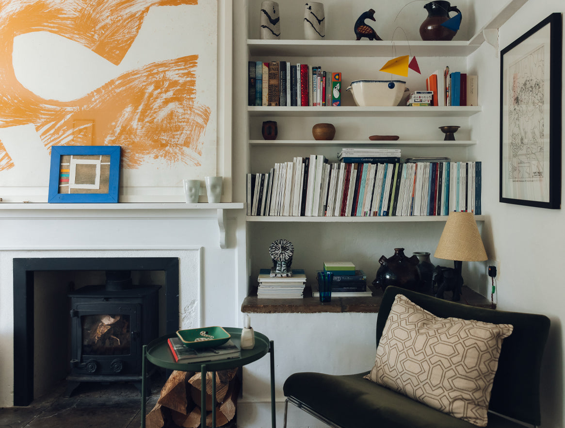 Curator Tobias Vernon's living room in Wells