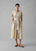 Needlecord Wrap Front Dress | Moonstone