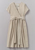 Needlecord Wrap Front Dress | Moonstone